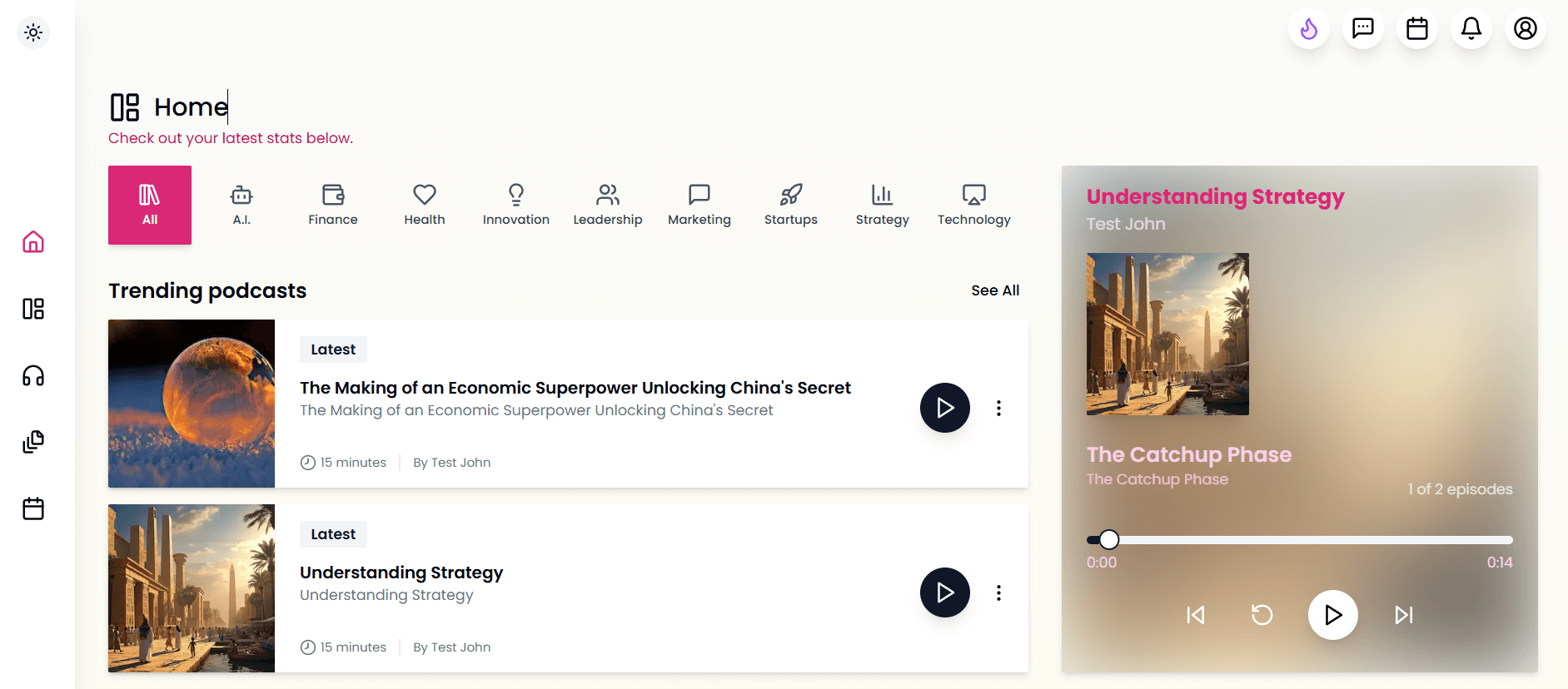 Podcast Streaming Platform